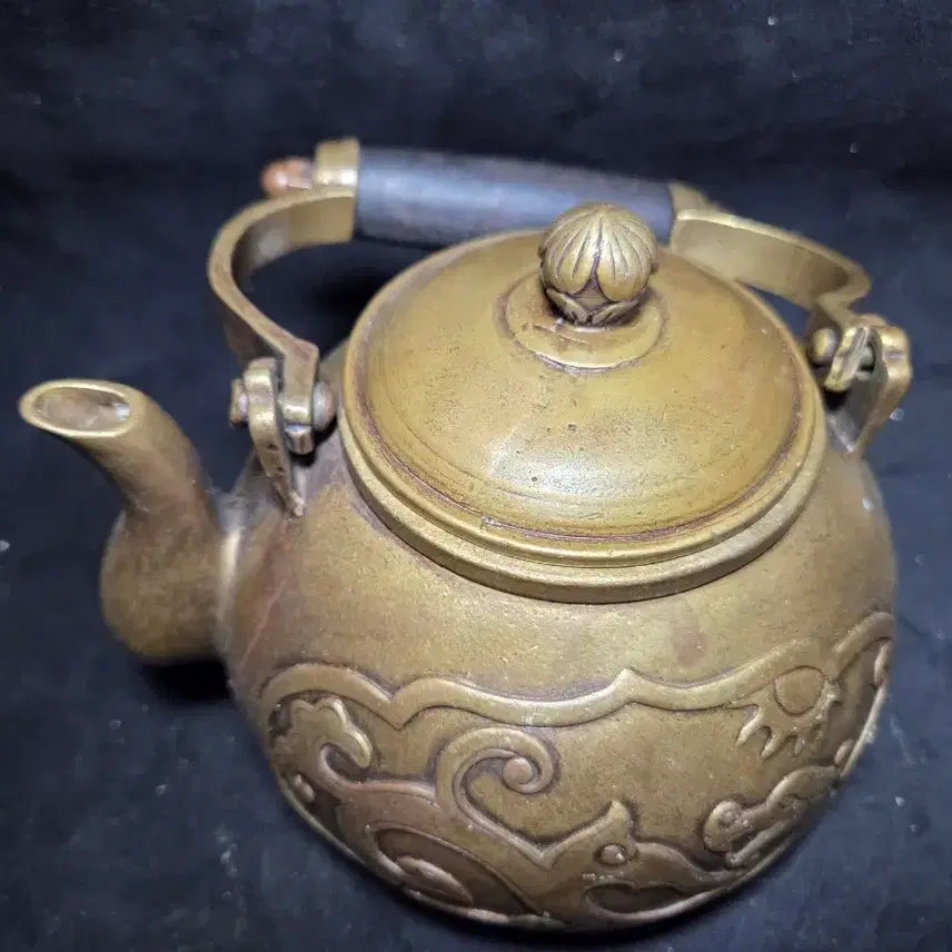 [BUNJANG] Heavy Brass Teapot with Dragon Motif / 주전자 (동) 묵직합니다