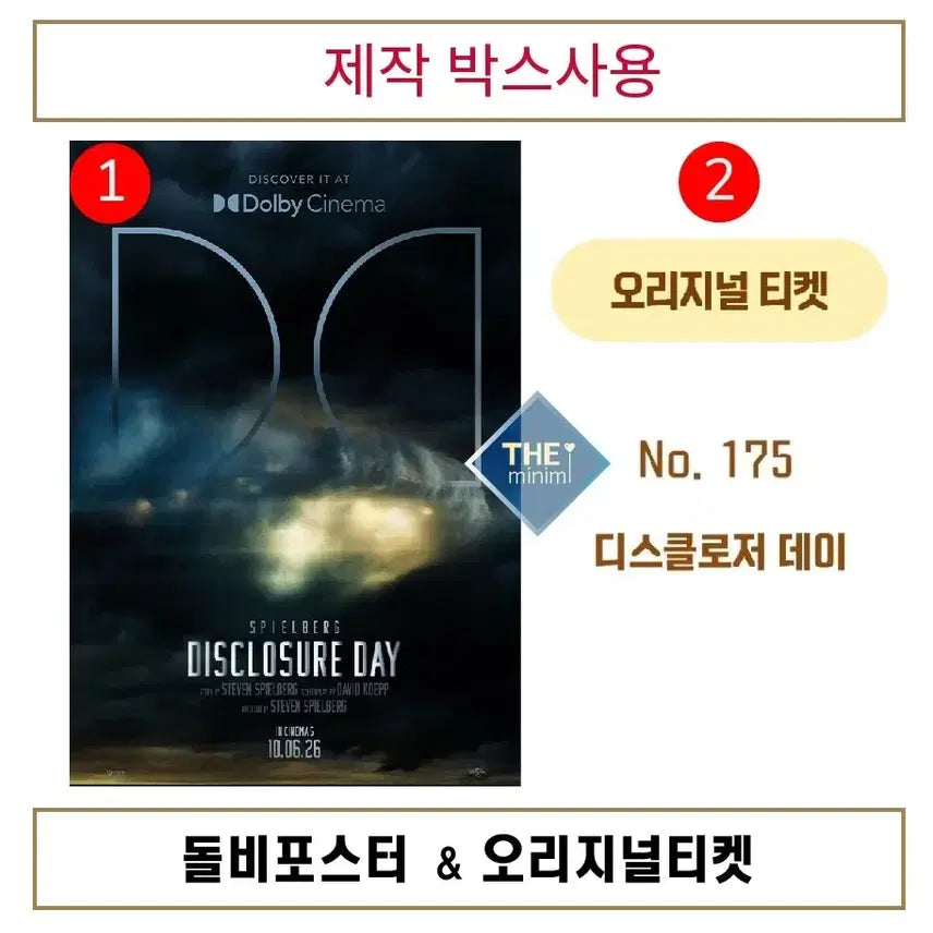 [BUNJANG] Dolby Poster + Original Ticket Bundle / (최저_2종 2세트)돌비+오티 일괄판매. 디스클로저데이