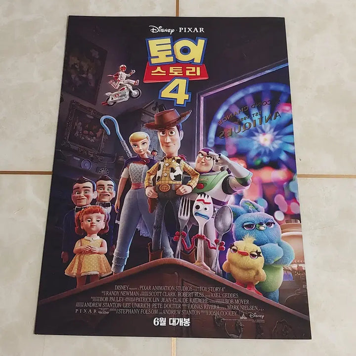 [BUNJANG] Toy Story 4 (2019 Theatrical Release Version) Movie Flyer / 영화 전단지 - 토이스토리4 (2019년 본개봉 버전)