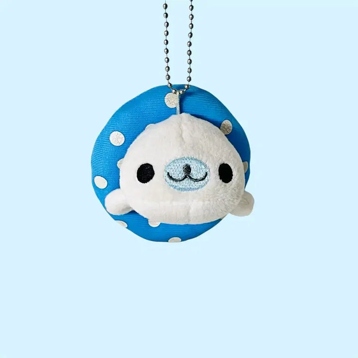 [BUNJANG] Vintage Tube Mamegoma Doll Keyring / [고전] 튜브 마메고마 인형 키링