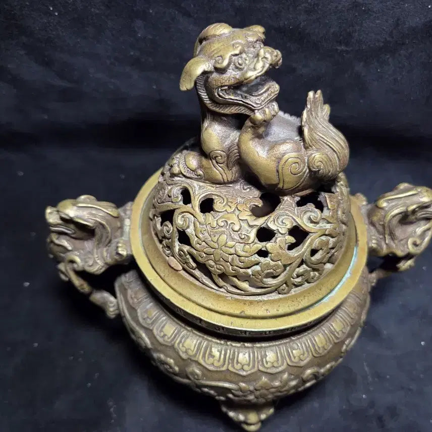 [BUNJANG] Copper Haetae Incense Burner / 동 해태 향로  (무료배송)무게감 있습니다
