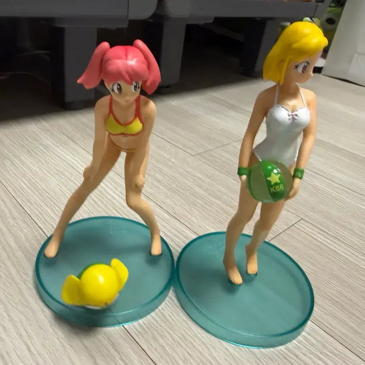 [BUNJANG] Keroro Tamama Momoka Kururu Grora Swimsuit Figure Set / 케로로 한별 모아 수영 피규어 세트