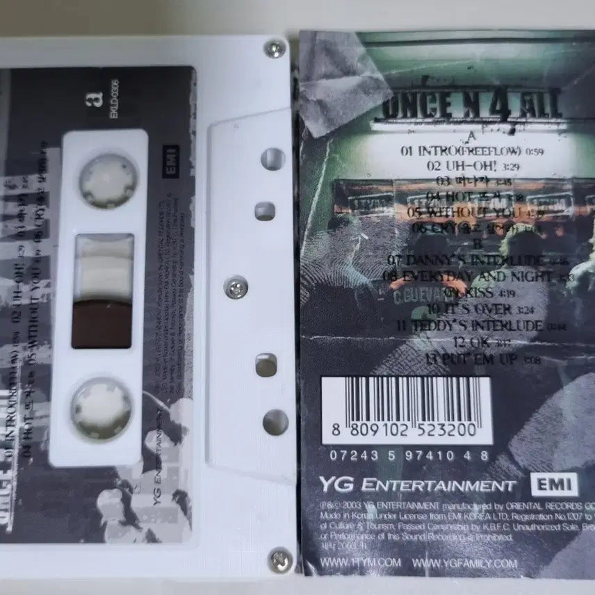 [BUNJANG] 1TYM 4th Album "Hot &amp; Wild" Unsealed Cassette Tape / 원타임 4집 / 핫 뜨거 (개봉 카세트테이프)