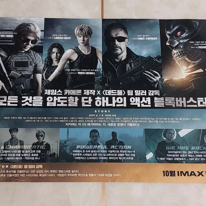 [BUNJANG] Terminator: Dark Fate (2019) Movie Flyer / 영화 전단지 - 터미네이터 다크페이트 (2019년 본개봉 버전)