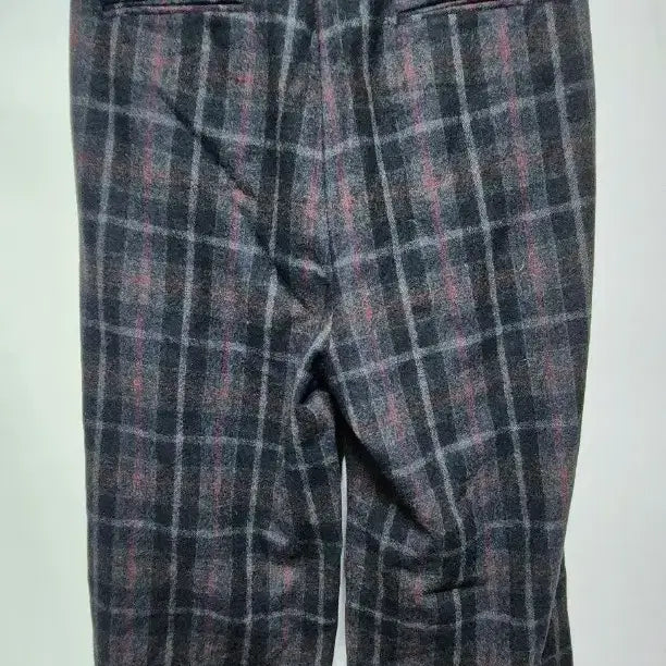 [BUNJANG] SEN Check Winter Slacks Size 27 / SEN 체크 겨울 핀턱바지 27