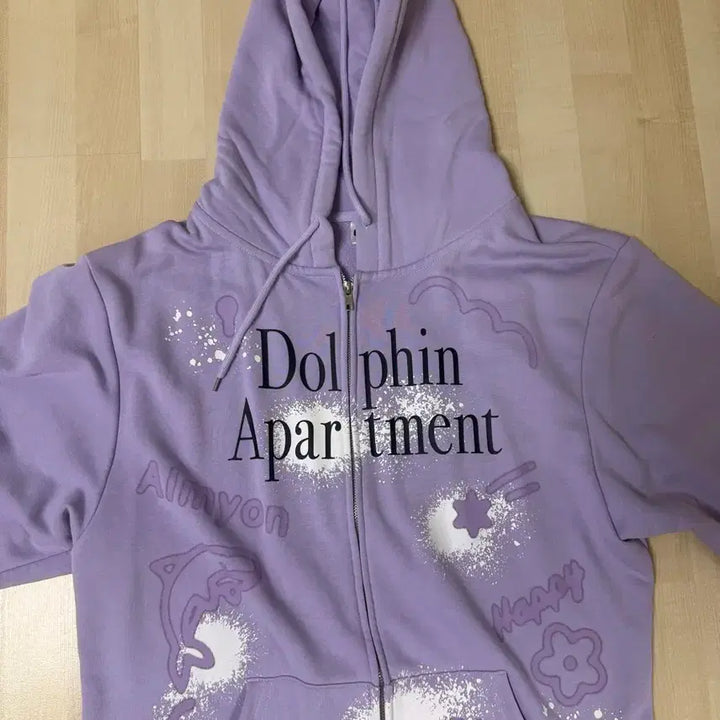 [BUNJANG] Aimyon Dolphin Apartment Hoodie Zip-up L / 아이묭 돌핀아파트 후드집업