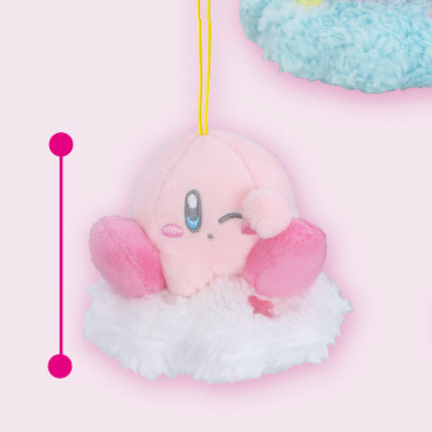 [BUNJANG] FURYU Kirby Sleeping on Cloud Mascot Keychain (White) / [화이트] 별의 커비 구름 위 쿨쿨 마스코트 키링 일본 후류 정품