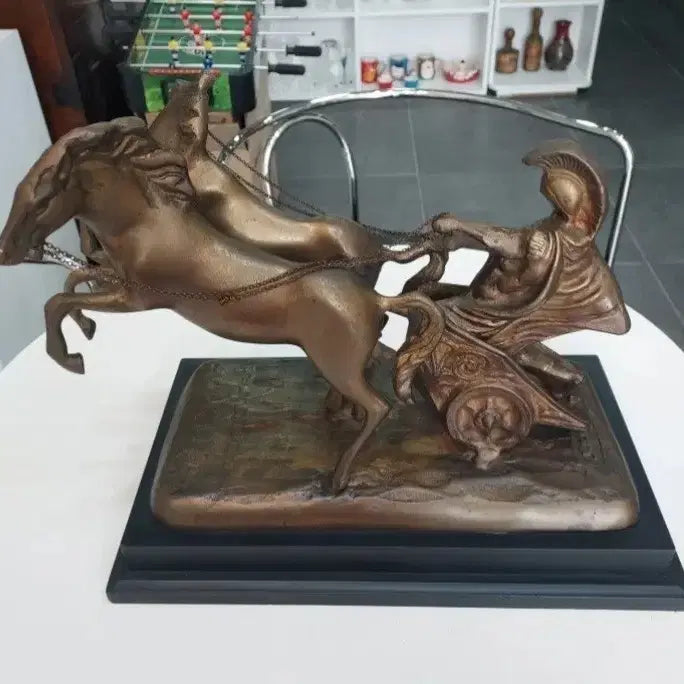 [BUNJANG] Korean Bronze Sculpture Chariot / 한국 조각 브론즈 작품