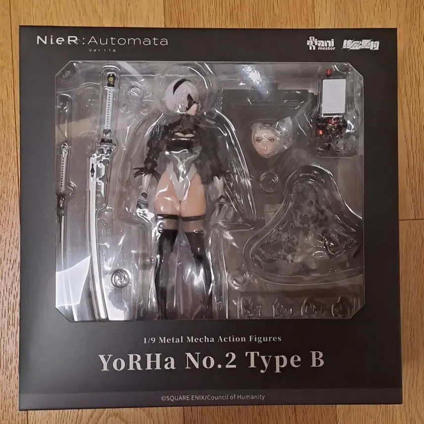 [BUNJANG] Animester NieR:Automata 2B Action Figure (1/9 Scale, Metal Mecha) / [미개봉]애니메스터 니어오토마타 2b 액션피규어