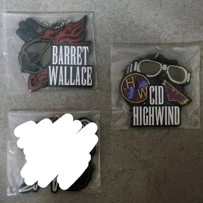 [BUNJANG] Final Fantasy VII Barret / Highwind Keychain Set / 파이널판타지7 키링 바레트/하이윈드