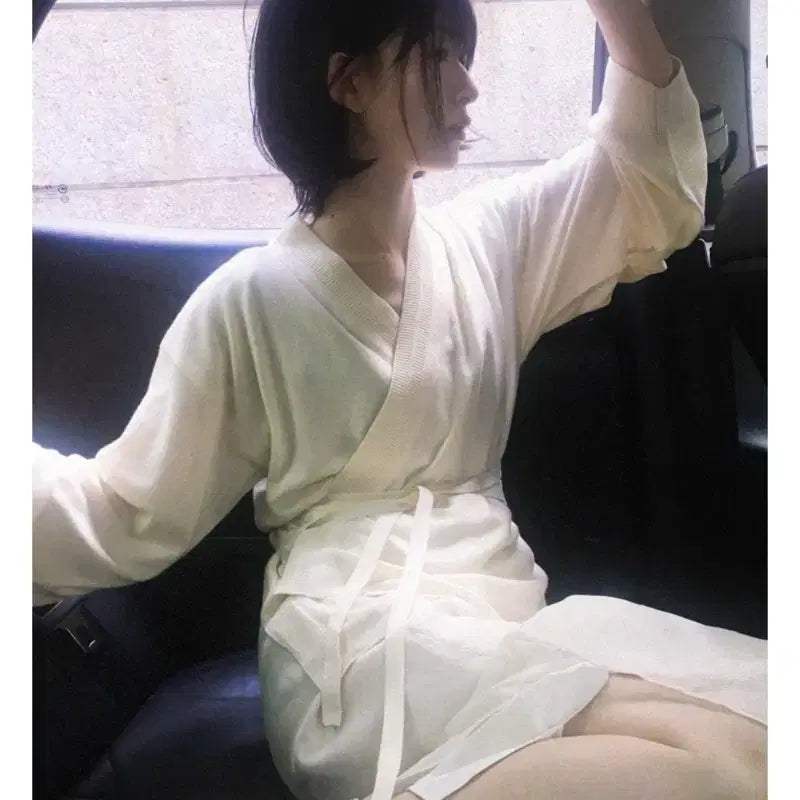 [BUNJANG] Yeoul Jeogori Ivory S / [새상품]한땀한땀 여울 저고리 상아S