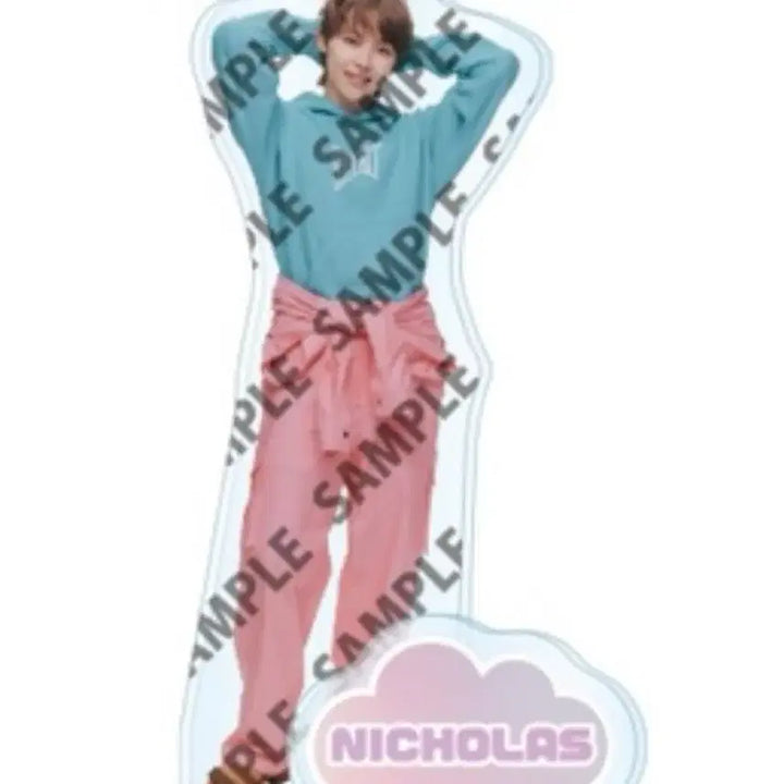 [BUNJANG] ENHYPEN Nicholas Juyeon Acrylic Stand &amp; Slogan Bundle / 앤팀 니콜라스 의주 슬로건 앤팀카페 앤하트 아크릴 아크스타 양도 판매