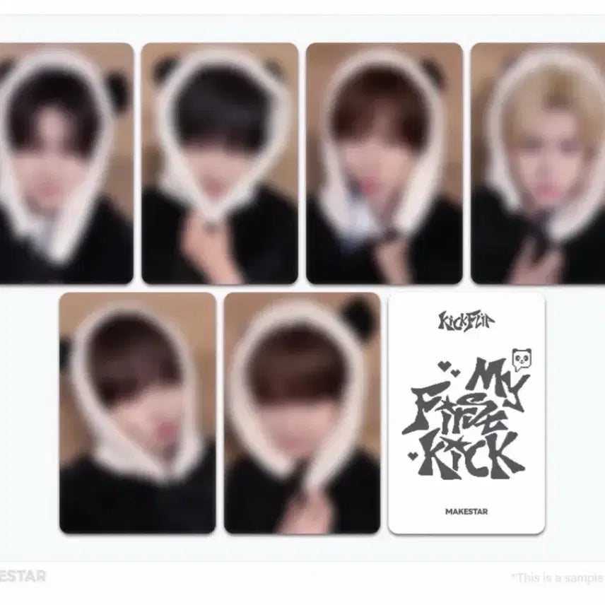 [BUNJANG] MakeStar Mini 4th Album Panda Version Lucky Draw Photocard / 킥플립 메이크스타 미니 4집 영통 판다 버전 특전 미공포 분철