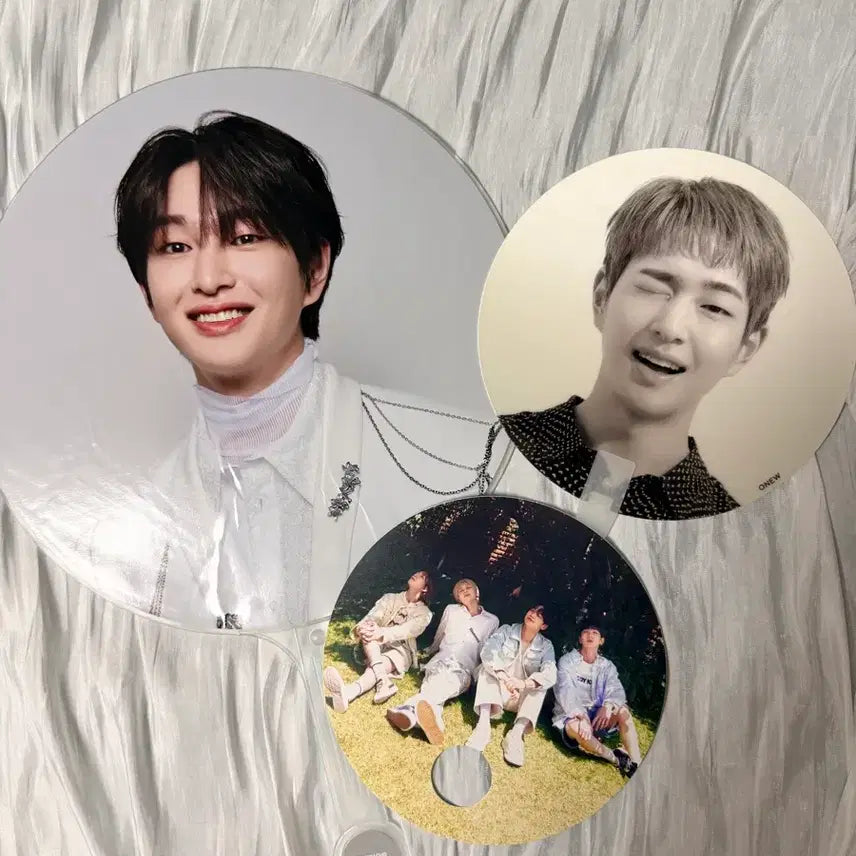 [BUNJANG] SHINee Onew Bundle Set - Fan, Picket, Lenticular Fan, 15th Anniversary / 샤이니 온유 부채 피켓 일괄