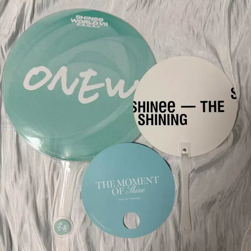 [BUNJANG] SHINee Onew Bundle Set - Fan, Picket, Lenticular Fan, 15th Anniversary / 샤이니 온유 부채 피켓 일괄