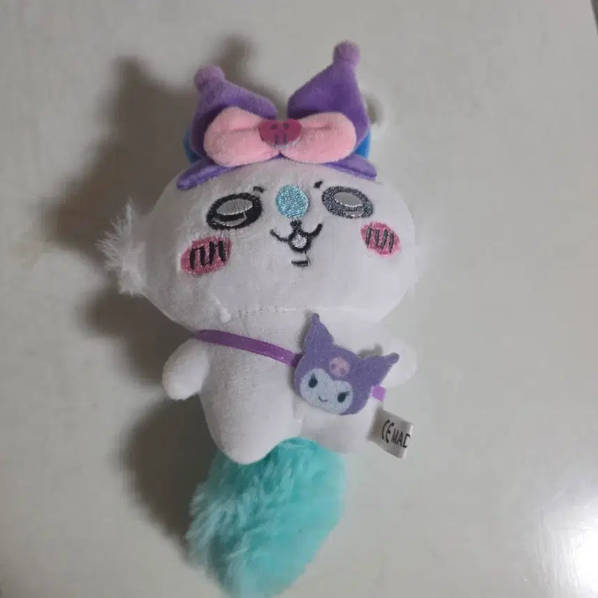 [BUNJANG] Chiikawa Momonga x Kuromi Plush / 먼작귀 하치와레 춘식이 콜라보 키링