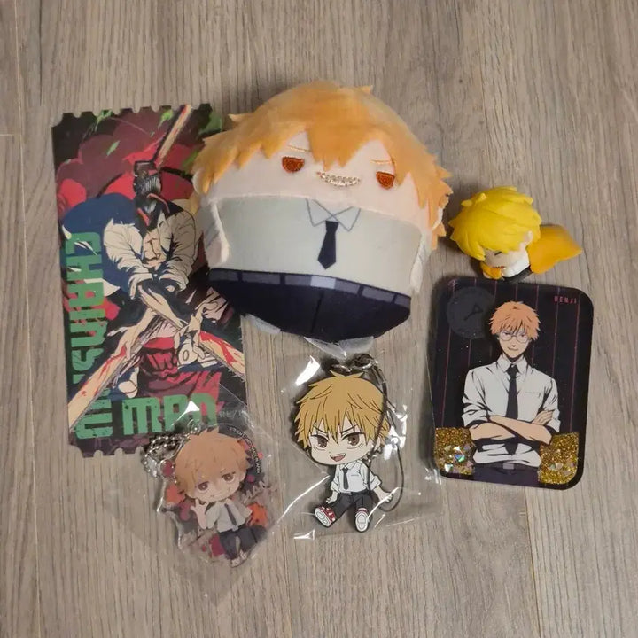 [BUNJANG] Chainsaw Man Denji Fuwa Kororing Plush Keychain Gacha Acrylic / 체인소맨 덴지 후와코로링 누이 키링 가챠 아크릴 레제편 티켓
