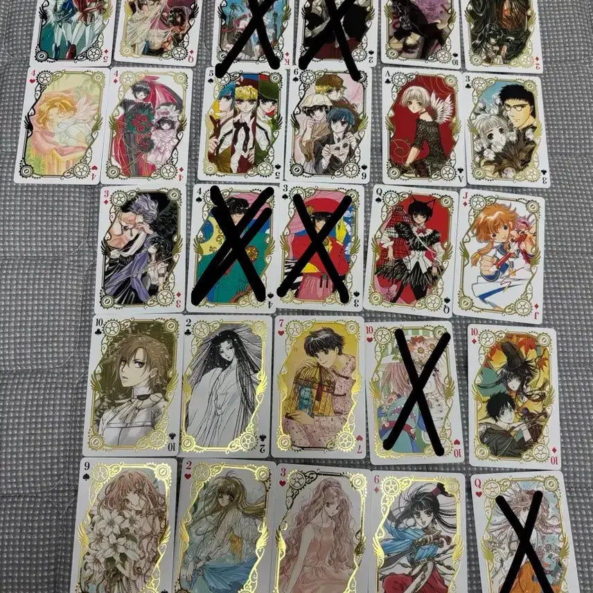 [BUNJANG] CLAMP Exhibition Gilded Trump Cards / 클램프전 금박트럼프카드 개당