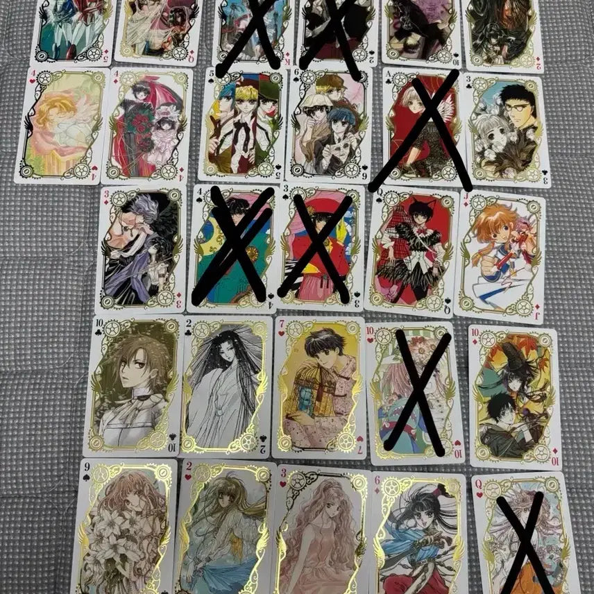 [BUNJANG] CLAMP Exhibition Gilded Trump Cards / 클램프전 금박트럼프카드 개당