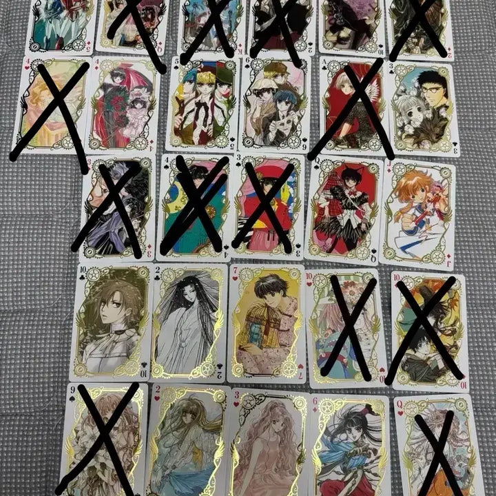 [BUNJANG] CLAMP Exhibition Gilded Trump Cards / 클램프전 금박트럼프카드 개당