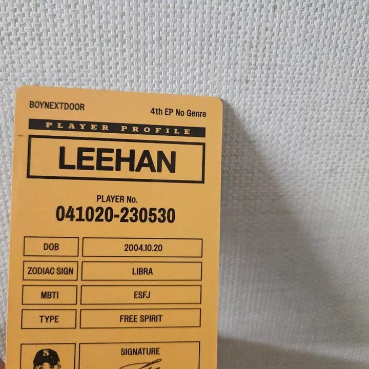 [BUNJANG] Leehan NO GENRE Photocard / 이한 노장르 포토카드 팔아요!