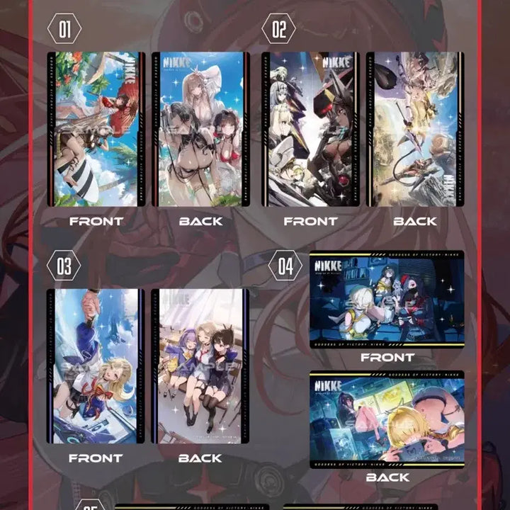[BUNJANG] Niki Area Defense Seoul Metal Card Set (5 types) / 니케 에리어 방어전 서울 메탈카드 전5종
