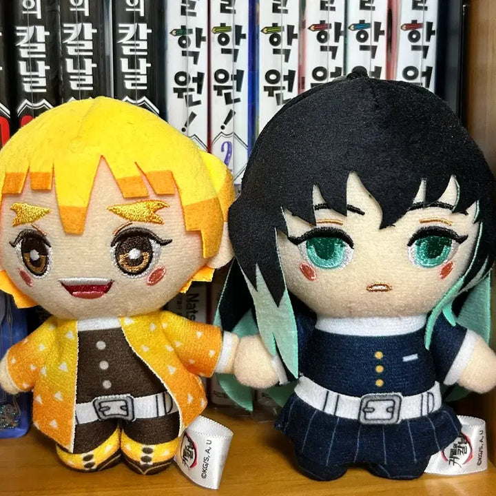 [BUNJANG] Demon Slayer Zenitsu Muichiro Plush Set / 귀멸의칼날 젠이츠 무이치로 누이