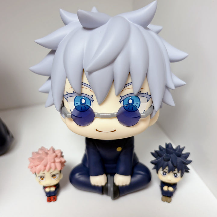 [BUNJANG] Jujutsu Kaisen Gojo Satoru Classic Uniform Look Up Figure Set / 주술회전 정품 고죠 사토루 고전교복 룩업 피규어 가챠 패키지 유지 메구미