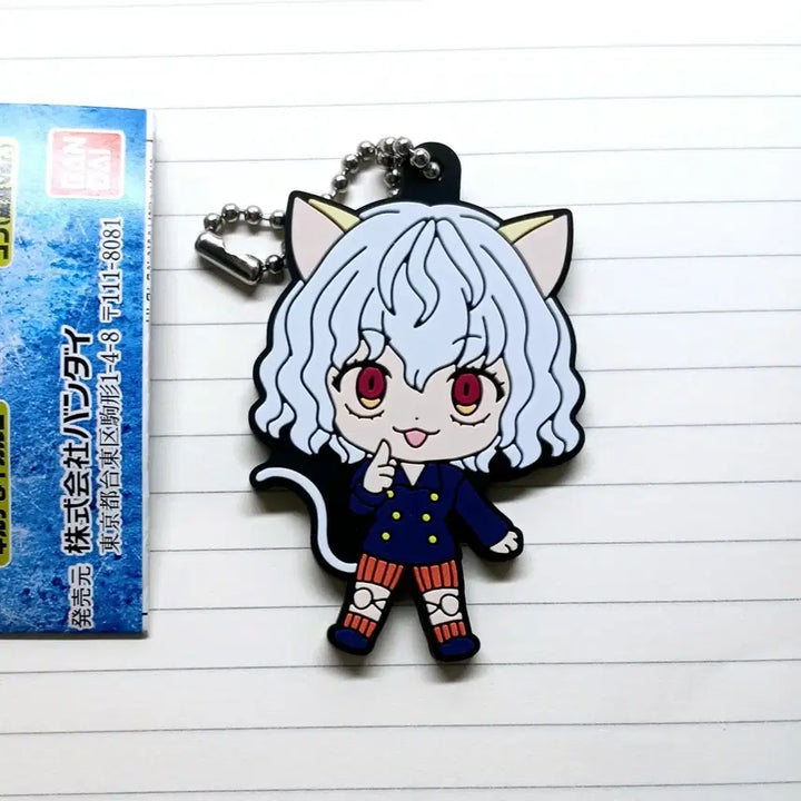 [BUNJANG] Hunter x Hunter Neferpitou Rubber Strap Keychain / 오늘까지판매)헌터x헌터 네페르피트 러버스트랩 헌헌 러버침 키링 피트 굿즈