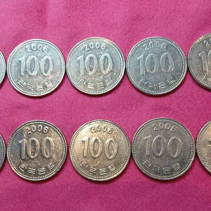[BUNJANG] 2006 100 KRW Coin Bundle (10 pcs) / 2006년 100원 동전 10개 일괄