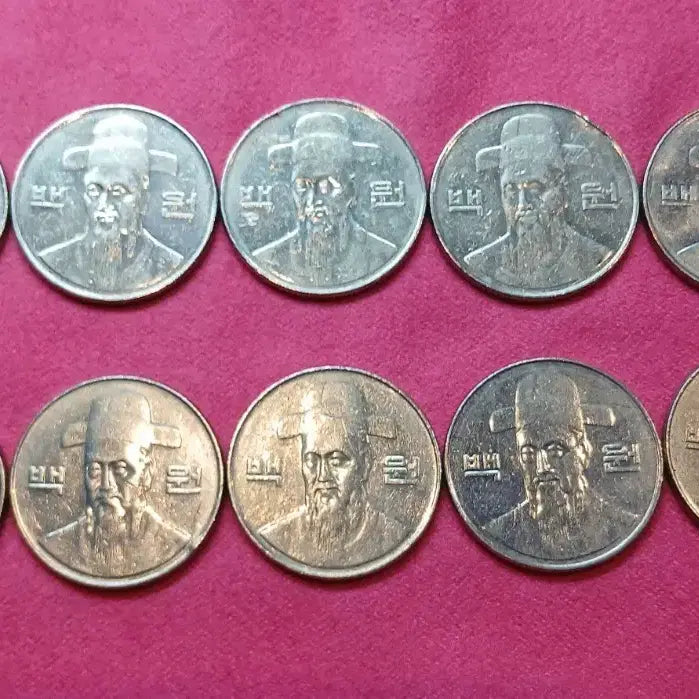 [BUNJANG] 100 Won Coins (2007) - Bundle of 10 / 2007년 100원 동전 10개 일괄
