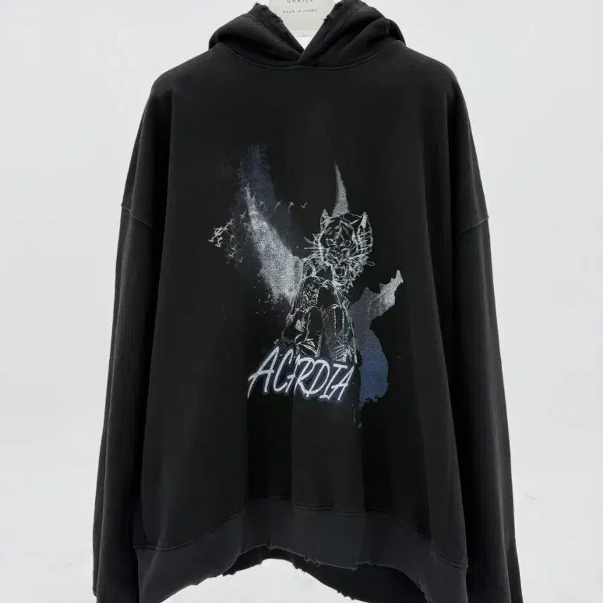 [BUNJANG] Undermycar (Ex-Marrak) Happa Hooded Sweatshirt Black FREE Size / 언더마이카 ( 마락 ) 하빠 후드티