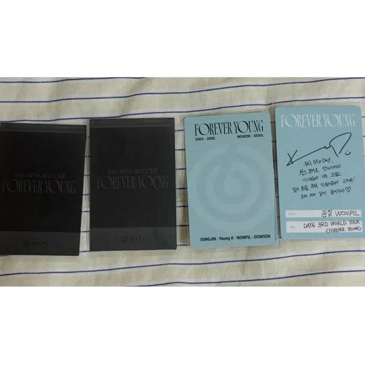 [BUNJANG] DAY6 Wonpil Forever Young Blu-ray Photocard Bundle Set / (일괄4장)데이식스 원필 포에버영 블루레이 포카,폴라