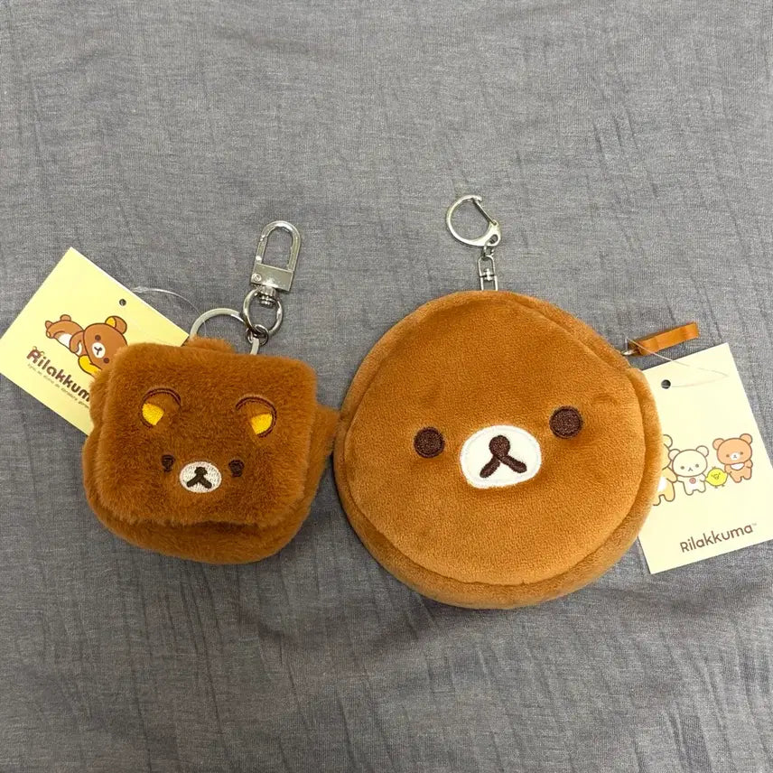 [BUNJANG] San-X Rilakkuma Mini Round Airpods Pouch Keychain Set / 할인/일괄) 산엑스 리락쿠마 미니 원형 에어팟 파우치 키링 세트 판매