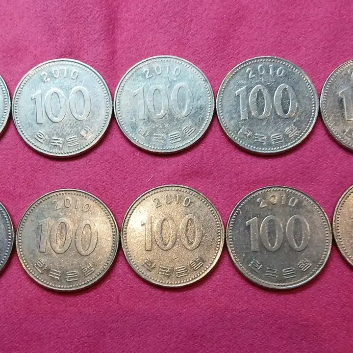 [BUNJANG] 10 x 2010 100 KRW Coin Bundle / 2010년 100원 동전 10개 일괄