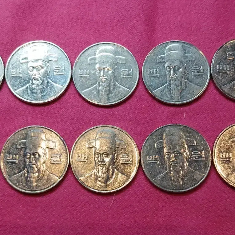 [BUNJANG] 10 x 2011 100 KRW Coins Bundle Set / 2011년 100원 동전 10개 일괄