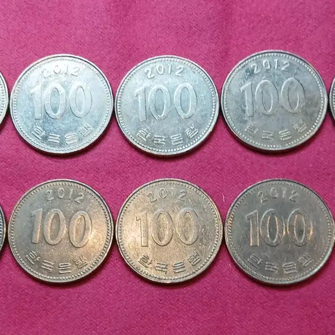 [BUNJANG] 10 x 2012 100 KRW Coins Bundle / 2012년 100원 동전 10개 일괄