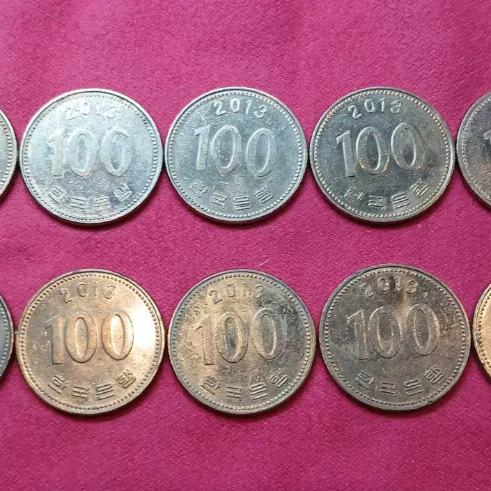 [BUNJANG] 10 x 2013 100 Won Coin Bundle / 2013년 100원 동전 10개 묶음