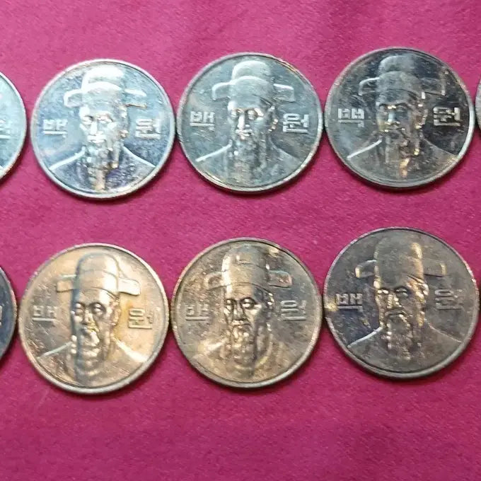 [BUNJANG] 10 x 2017 100 KRW Coins Bundle Set / 2017년 100원 동전 10개 일괄