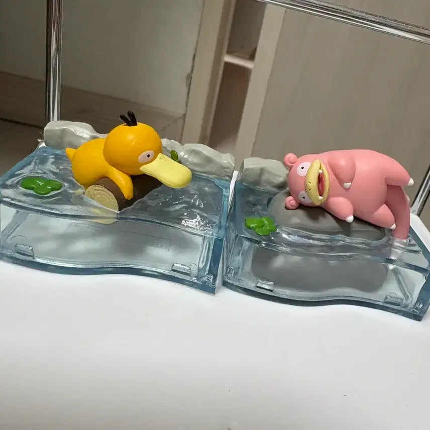 [BUNJANG] Pokemon Psyduck &amp; Slowpoke Rement Figure Bundle Set / 포켓몬 고라파덕 야돈 리멘트 피규어 일괄