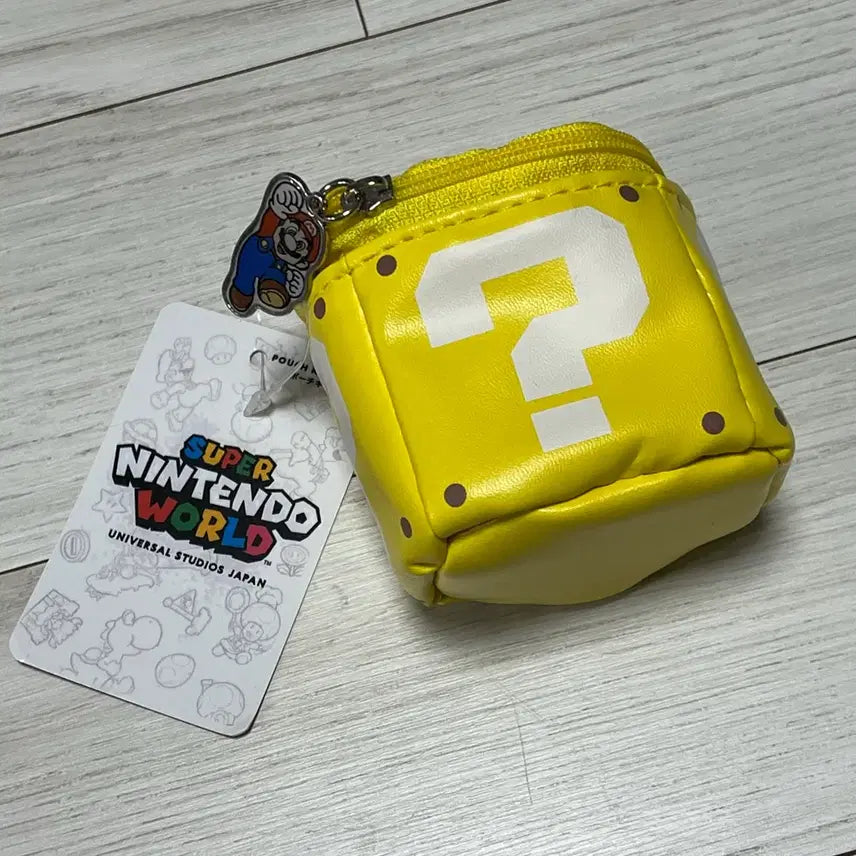 [BUNJANG] Super Mario Nintendo World Question Block Mini Pouch Keychain / 최저가) 슈퍼마리오 닌텐도월드 물음표 블록 수납 미니 파우치 키링