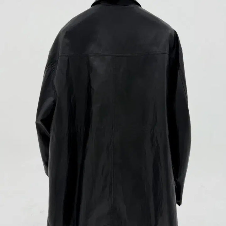 [BUNJANG] Facade Pattern Leather Utility Jacket / 파사드패턴 레더 유틸리티 가죽자켓
