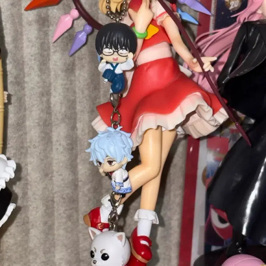 [BUNJANG] Gintama Daerong Gacha Shinpachi Gintoki Sadaharu Keyring / 은혼 대롱 가챠 신파치 긴토키 사다하루 키링