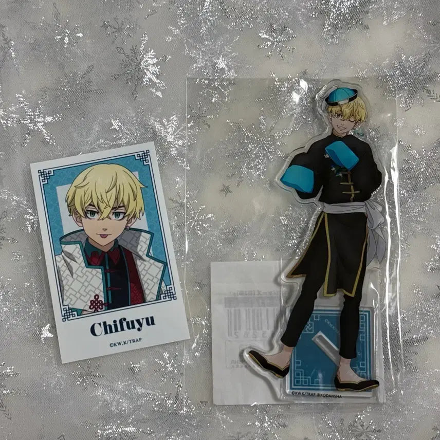 [BUNJANG] Tokyo Revengers Chifuyu Marukuji China Acrylic Stand &amp; Photocard Bundle Set / 일괄) 도쿄리벤저스 치후유 마루쿠지 차이나 아크릴스탠드 포카 카드