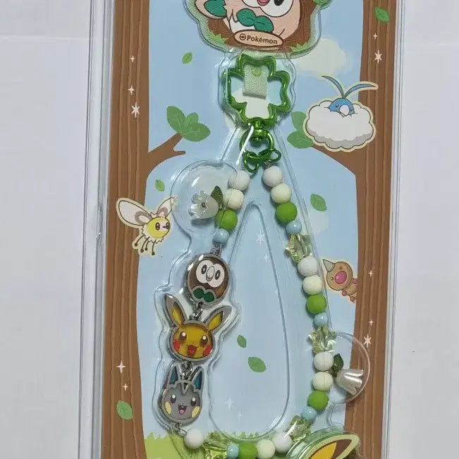 [BUNJANG] Pokemon Secret Forest Fomantis Phone Strap / 포켓몬 시크릿 포레스트 나몰빼미 폰 스트랩