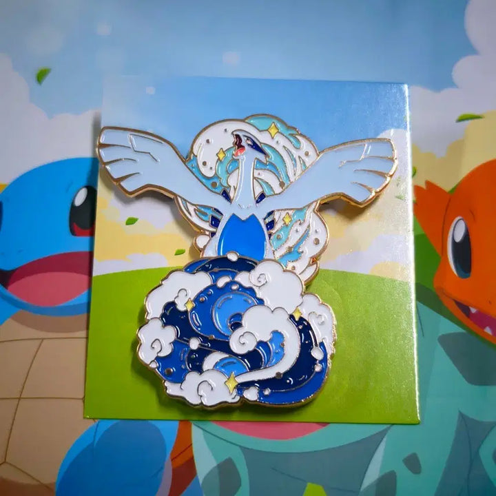 [BUNJANG] Isaac Toast x Pokémon Collaboration Metal Badge Lugia + Diglett / 이삭토스트 포켓몬 콜라보 메탈 뱃지 루기아 + 디그다