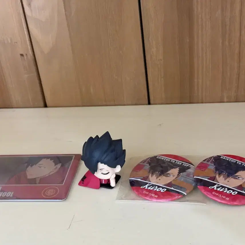 [BUNJANG] Haikyuu!! Tetsuro Kuroo Paper Card, Onemutan, &amp; Can Badge Bundle Set / 하이큐 쿠로오 테츠로 지류 카드 오네무탄 캔뱃지 일괄