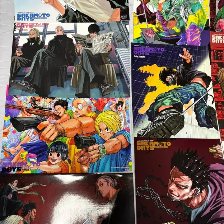 [BUNJANG] Sakamon Days Comic Zone Exclusive Poster Set (16 Types, Bundle) / 사카모토데이즈 코믹존 특전 포스터 16종 일괄 판매