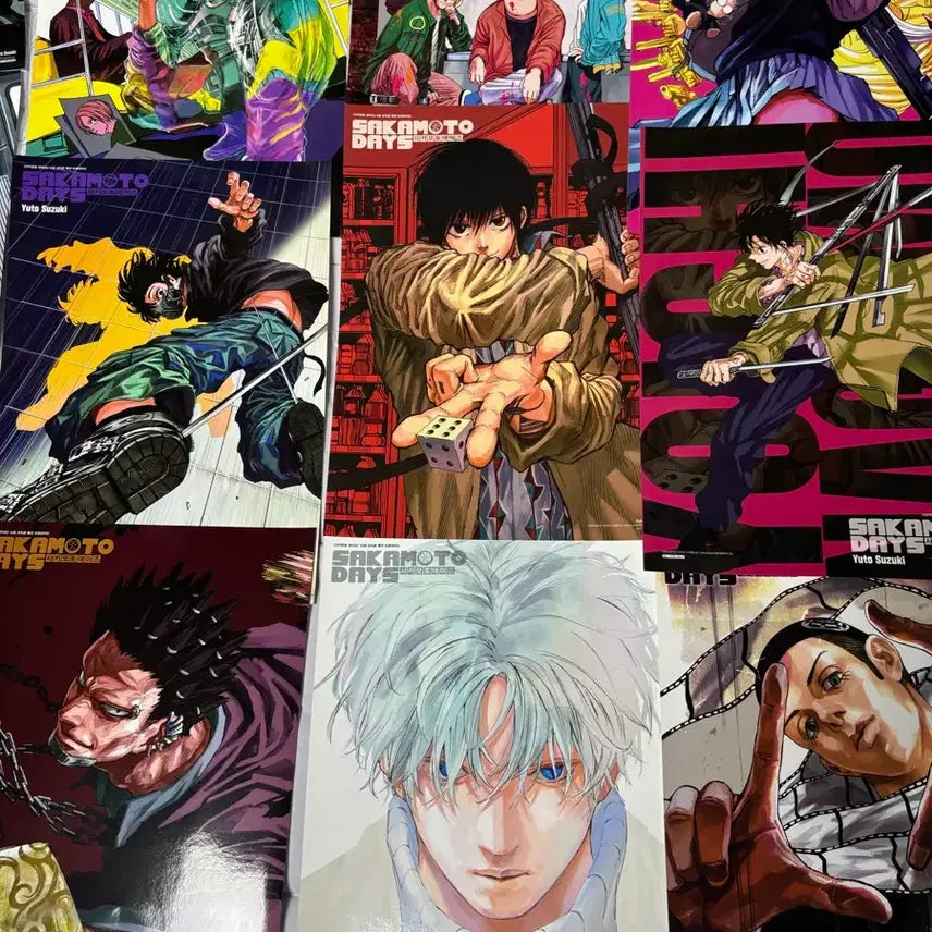 [BUNJANG] Sakamon Days Comic Zone Exclusive Poster Set (16 Types, Bundle) / 사카모토데이즈 코믹존 특전 포스터 16종 일괄 판매