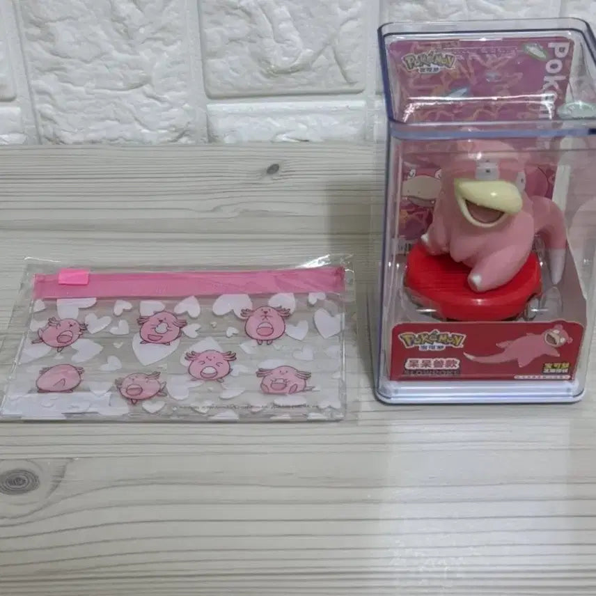[BUNJANG] Acnes Pokemon Lucky Pouch with Slowpoke Figure / 아크네스 포켓몬스터 파우치 포켓몬 럭키 파우치 + 야돈 피규어
